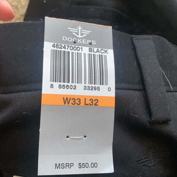 Dockers Black Mens Khaki Pants - 33 x 32 - Picture 7 of 7